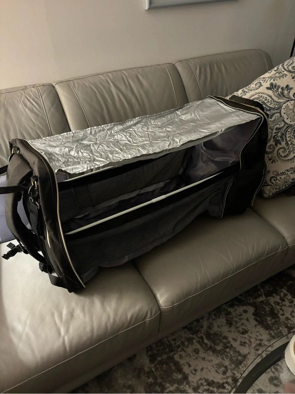 Black Diaper Bag  Backpack - Sleek Everyday Bag